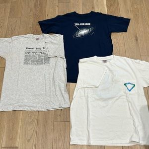 SINGLE STITCH VINTAGE T SHIRT LOT - XL - ALIEN SCIENCE FICTION NASA you are here